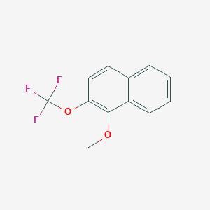 molecular formula C12H9F3O2 B11867434 1-Methoxy-2-(trifluoromethoxy)naphthalene 