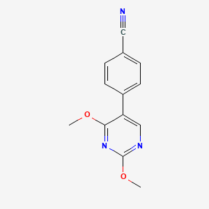 4-(2,4-Dimethoxypyrimidin-5-yl)benzonitrile