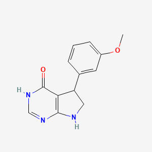 5-(3-Methoxyphenyl)-6,7-dihydro-3H-pyrrolo[2,3-d]pyrimidin-4(5H)-one