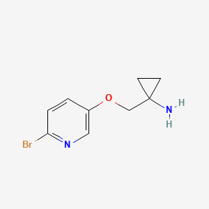 1-(((6-Bromopyridin-3-yl)oxy)methyl)cyclopropanamine