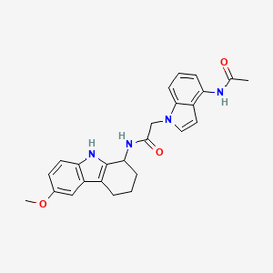 2-[4-(acetylamino)-1H-indol-1-yl]-N-(6-methoxy-2,3,4,9-tetrahydro-1H-carbazol-1-yl)acetamide