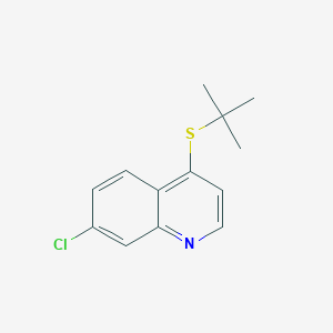 molecular formula C13H14ClNS B11867557 4-(Tert-butylthio)-7-chloroquinoline CAS No. 1210-47-5