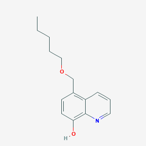 molecular formula C15H19NO2 B11867591 5-((Pentyloxy)methyl)quinolin-8-ol CAS No. 7545-60-0