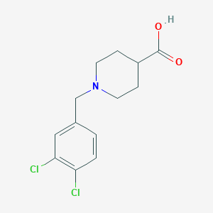 molecular formula C13H15Cl2NO2 B118676 1-(3,4-二氯苄基)哌啶-4-羧酸 CAS No. 147959-16-8