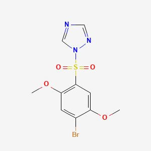 1-(4-bromo-2,5-dimethoxybenzenesulfonyl)-1H-1,2,4-triazole