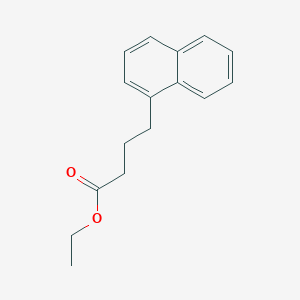 molecular formula C16H18O2 B11867643 Ethyl 4-(1-naphthyl)butanoate CAS No. 6326-89-2