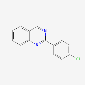 molecular formula C14H9ClN2 B11867650 2-(4-Chlorophenyl)quinazoline 