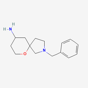 molecular formula C15H22N2O B11867686 2-Benzyl-6-oxa-2-azaspiro[4.5]decan-9-amine 