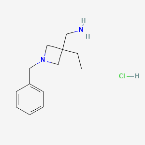 (1-Benzyl-3-ethylazetidin-3-yl)methanamine hydrochloride