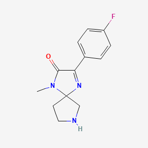 3-(4-Fluorophenyl)-1-methyl-1,4,7-triazaspiro[4.4]non-3-en-2-one