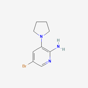 5-Bromo-3-(pyrrolidin-1-yl)pyridin-2-amine