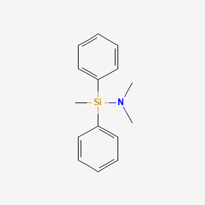 molecular formula C15H19NSi B11868006 (Diphenyl)methyl(dimethylamino)silane 