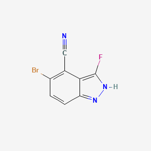 5-Bromo-3-fluoro-1H-indazole-4-carbonitrile