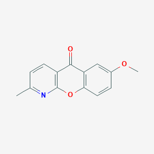 5H-[1]Benzopyrano[2,3-b]pyridin-5-one, 7-methoxy-2-methyl-