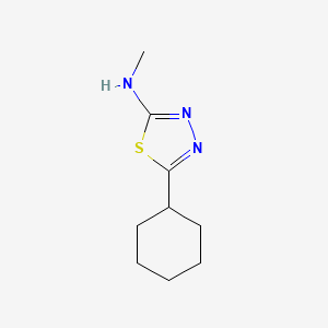 molecular formula C9H15N3S B1186804 5-cyclohexyl-N-methyl-1,3,4-thiadiazol-2-amine 