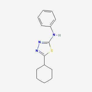 5-cyclohexyl-N-phenyl-1,3,4-thiadiazol-2-amine