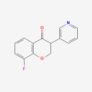 8-Fluoro-3-(pyridin-3-yl)chroman-4-one