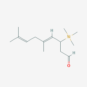 (4E)-5,8-dimethyl-3-trimethylsilylnona-4,7-dienal