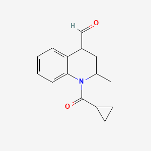 1-(Cyclopropanecarbonyl)-2-methyl-1,2,3,4-tetrahydroquinoline-4-carbaldehyde