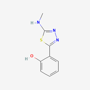 2-[5-(Methylamino)-1,3,4-thiadiazol-2-yl]phenol