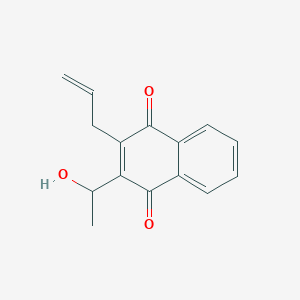 1,4-Naphthalenedione, 2-(1-hydroxyethyl)-3-(2-propenyl)-