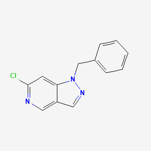 molecular formula C13H10ClN3 B11868165 1-Benzyl-6-chloro-1H-pyrazolo[4,3-c]pyridine 