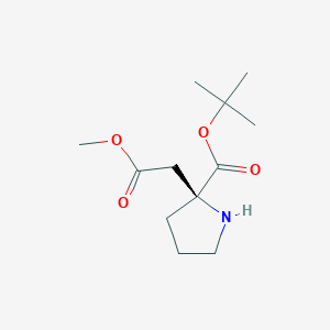 (S)-tert-Butyl 2-(2-methoxy-2-oxoethyl)pyrrolidine-2-carboxylate