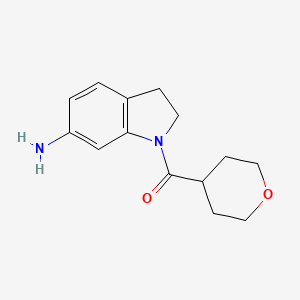 (6-Aminoindolin-1-yl)(tetrahydro-2H-pyran-4-yl)methanone