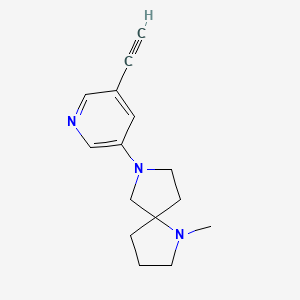 7-(5-Ethynylpyridin-3-yl)-1-methyl-1,7-diazaspiro[4.4]nonane