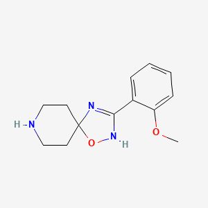 3-(2-Methoxyphenyl)-1-oxa-2,4,8-triazaspiro[4.5]dec-2-ene