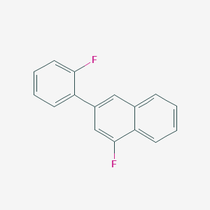 molecular formula C16H10F2 B11868484 1-Fluoro-3-(2-fluorophenyl)naphthalene 