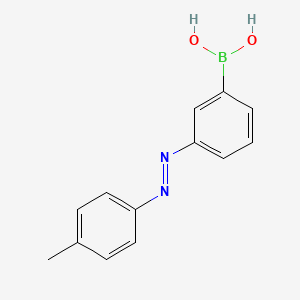 molecular formula C13H13BN2O2 B11868491 (3-(p-Tolyldiazenyl)phenyl)boronic acid CAS No. 354154-49-7