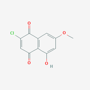 1,4-Naphthalenedione, 2-chloro-5-hydroxy-7-methoxy-