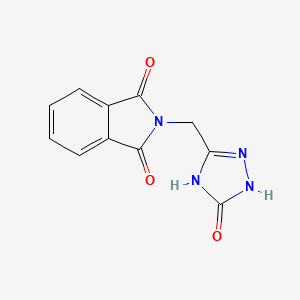 2-((5-Oxo-4,5-dihydro-1H-1,2,4-triazol-3-yl)methyl)isoindoline-1,3-dione