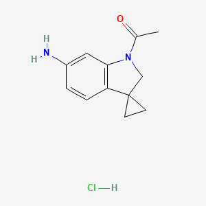 1-(6'-Aminospiro[cyclopropane-1,3'-indolin]-1'-YL)ethanone hydrochloride