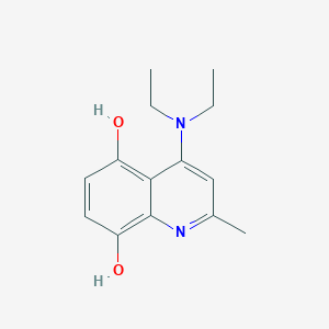 4-(Diethylamino)-2-methylquinoline-5,8-diol