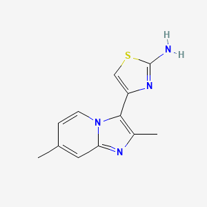 4-(2,7-Dimethylimidazo[1,2-a]pyridin-3-yl)thiazol-2-amine