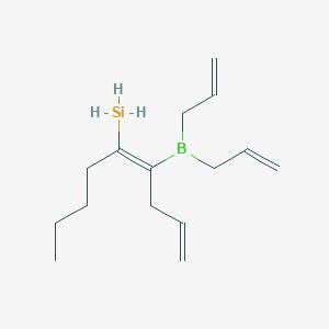 (E)-(4-(Diallylboryl)nona-1,4-dien-5-yl)silane