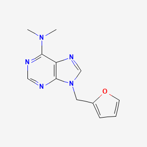 9-[(Furan-2-yl)methyl]-N,N-dimethyl-9H-purin-6-amine