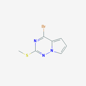 4-Bromo-2-(methylsulfanyl)pyrrolo[2,1-f][1,2,4]triazine