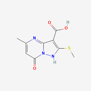 5-Methyl-2-(methylthio)-7-oxo-4,7-dihydropyrazolo[1,5-a]pyrimidine-3-carboxylic acid