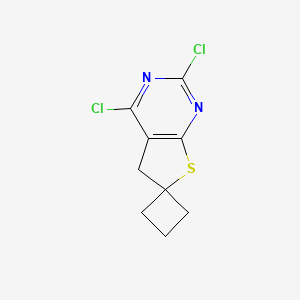 2',4'-Dichloro-5'H-spiro[cyclobutane-1,6'-thieno[2,3-D]pyrimidine]