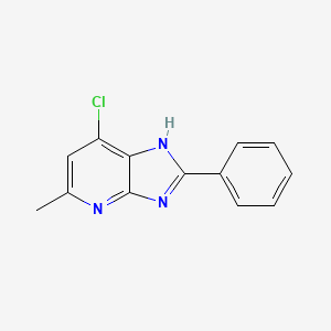 molecular formula C13H10ClN3 B11869332 7-Chloro-5-methyl-2-phenyl-1H-imidazo[4,5-b]pyridine CAS No. 88406-56-8