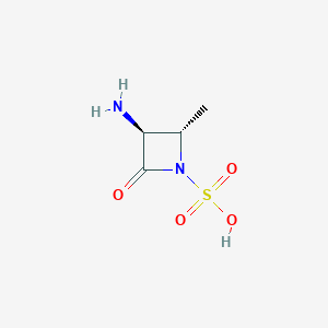 molecular formula C4H8N2O4S B118695 (2s,3s)-3-氨基-2-甲基-4-氧代氮杂环丁烷-1-磺酸 CAS No. 80082-65-1