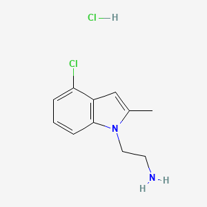 2-(4-Chloro-2-methyl-1H-indol-1-yl)ethanamine hydrochloride