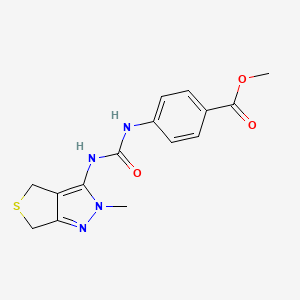 methyl 4-{[(2-methyl-2,6-dihydro-4H-thieno[3,4-c]pyrazol-3-yl)carbamoyl]amino}benzoate