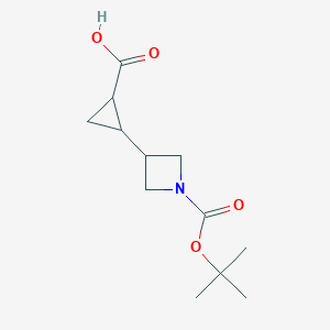 2-(1-(Tert-butoxycarbonyl)azetidin-3-yl)cyclopropanecarboxylic acid