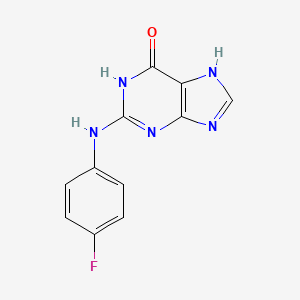 2-((4-Fluorophenyl)amino)-1H-purin-6(7H)-one