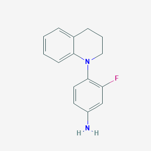 molecular formula C15H15FN2 B11869988 4-(3,4-Dihydroquinolin-1(2H)-YL)-3-fluoroaniline 