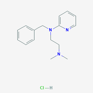 molecular formula C16H22ClN3 B001187 苯海拉明盐酸盐 CAS No. 154-69-8